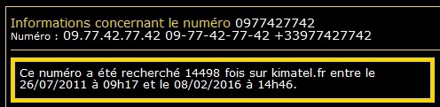Kimatel.fr sur le 0977427742